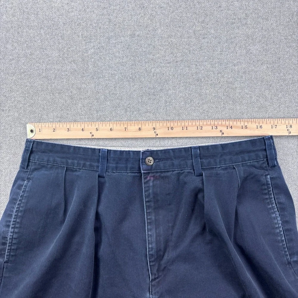 Vtg 90s Polo Ralph Lauren Pleated Chino Pants 34x29 (Tag 36x31) Faded Blue USA